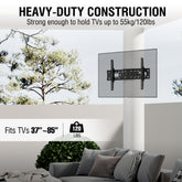 ZeboZap NO Drill Outdoor Pillar TV Mount for Gazebo, Patio & Pergola | Holds 120lbs